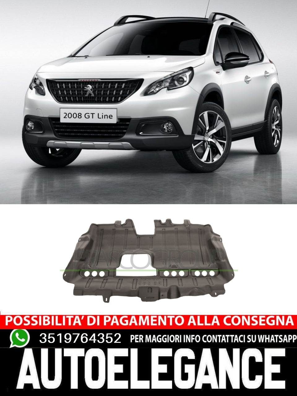 Riparo Motore Prasco INFERIORE Per Citroen C3 Ii   7013GL