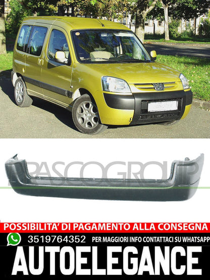 Paraurti Prasco Posteriore per CITROEN BERLINGO PEUGEOT RANCH CON PRIMER  7410N2