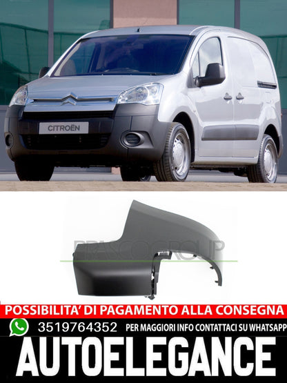 Prasco Rear Bumper Right Right BLACK/EMBOSSED for CITROEN BERLINGO 