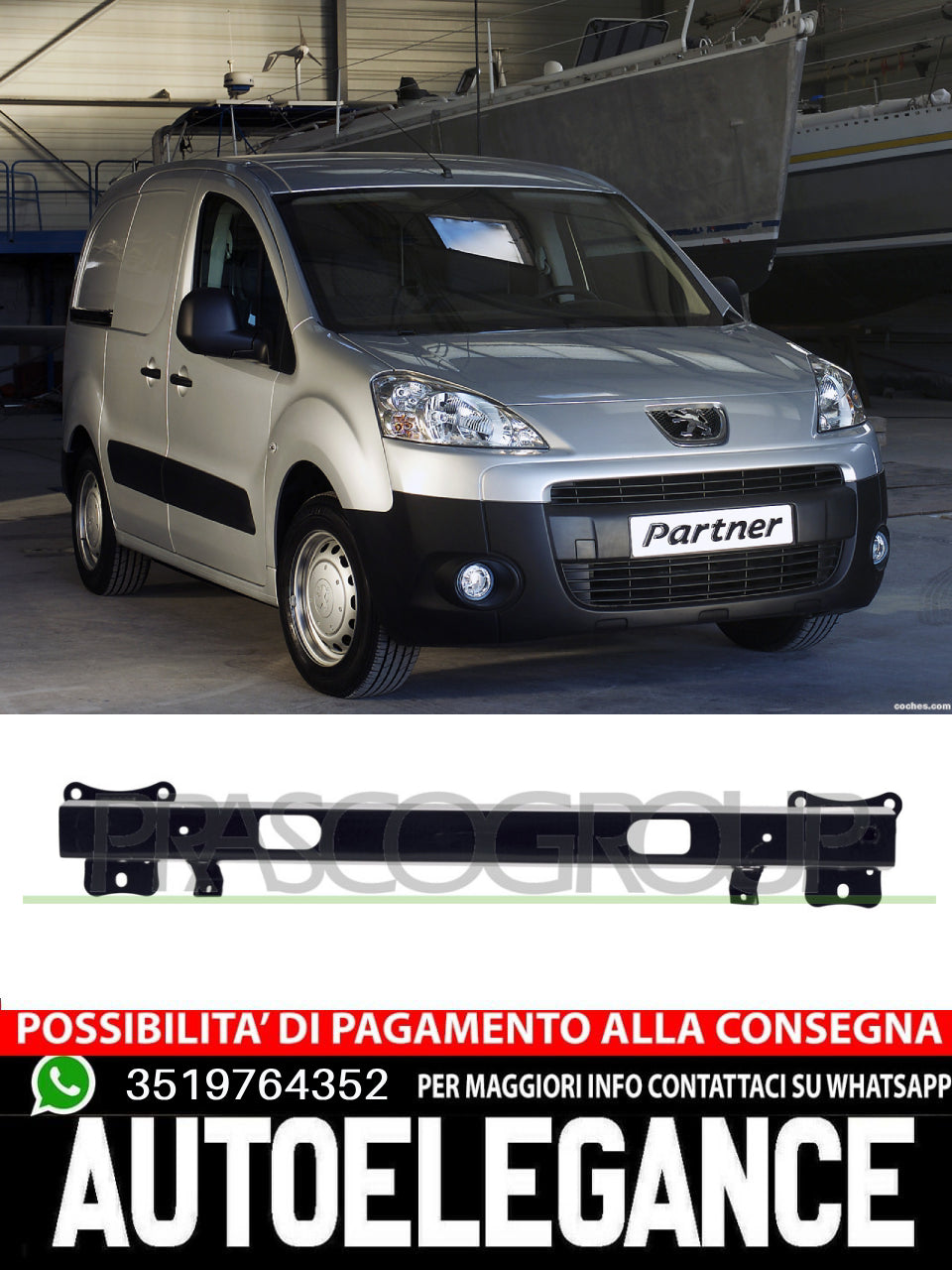Rinforzo Supporto Paraurti Prasco Posteriore Per Citroen Berlingo 7414ZF