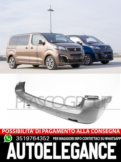 Paraurti Prasco Posteriore  CON PRIMER TAPPO COPRIGANCIO Per PEUGEOT - TRAVELLER