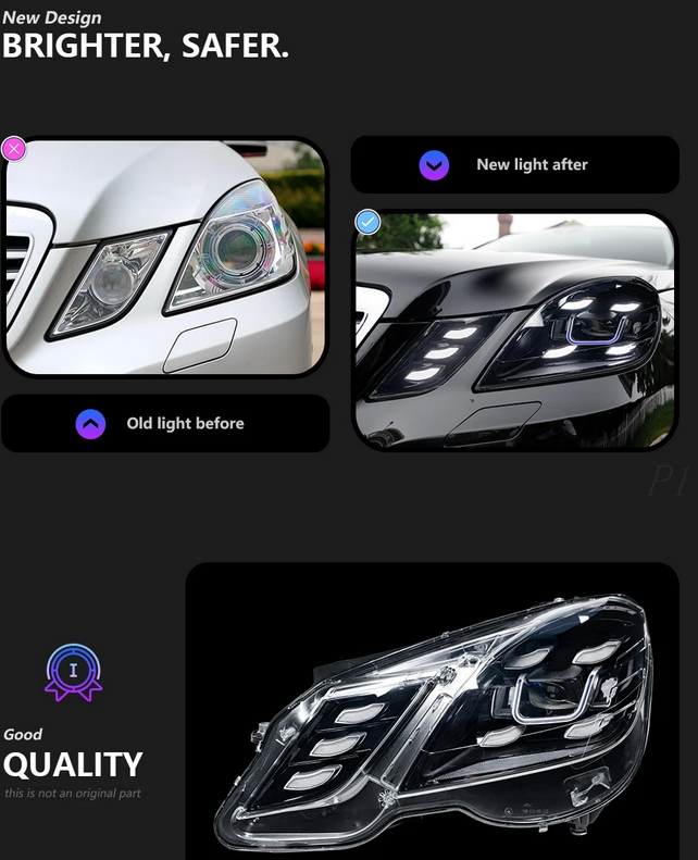 ART.4874 FARI  ANTERIORI  MERCEDES  CLASSE E W212 2009-2013