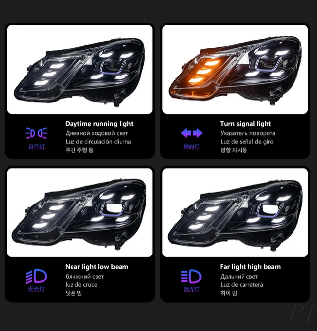 ART.4874 FARI  ANTERIORI  MERCEDES  CLASSE E W212 2009-2013