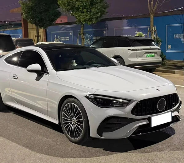 ⭐GRIGLIA ANTERIORE ADATTA PER MERCEDES CLE W236 2024+ LOOK AMG GT PROFILI NERO ⭐