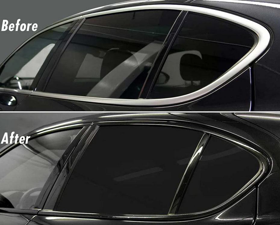 ART.4877 Cornici finestrini neri copertura adesiva window Audi A7 4GB 10-17