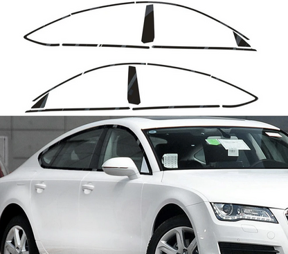 ART.4877 Cornici finestrini neri copertura adesiva window Audi A7 4GB 10-17