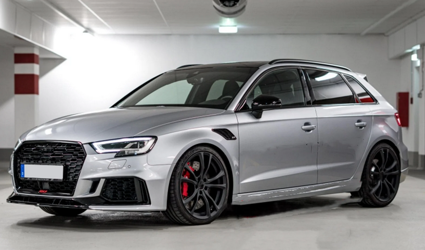 ART.4887 Cornici finestrini neri copertura adesiva window Audi A3 2013-2020