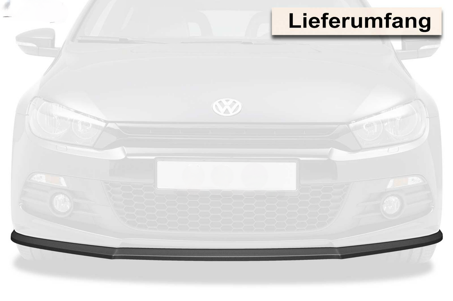 SPOILER SPILTTER ADATTO PER VW Scirocco III R-Line NERO LUCIDO DESIGN SPORTIVO