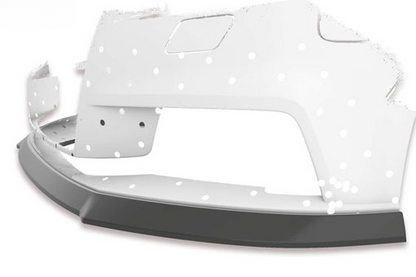Spoiler splitter sottoparaurti con ABE per Audi A3 8V
