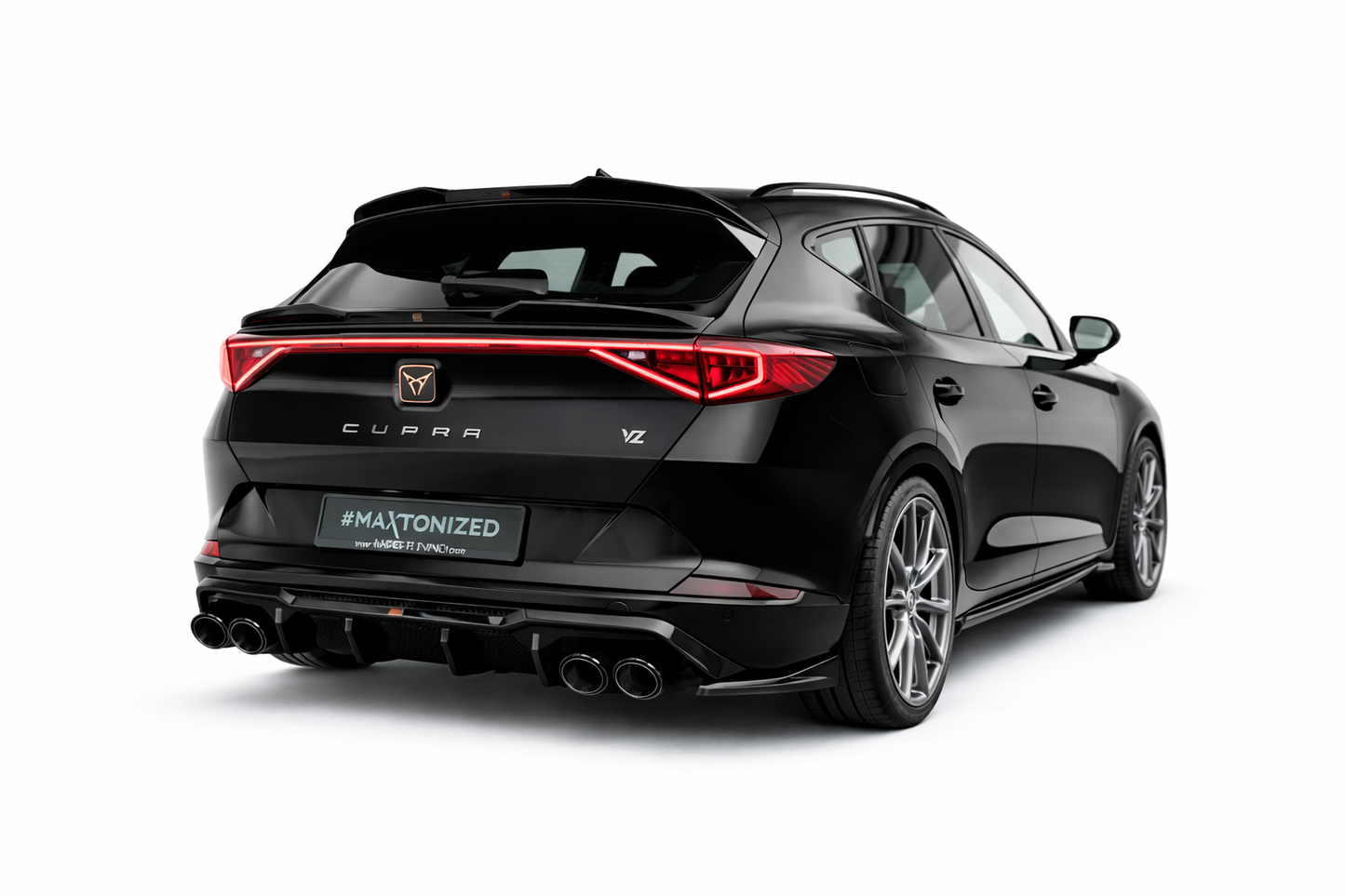 💫ART.9454 Diffusore V.3 + Terminali di Scarico Neri per Cupra Formentor VZ Mk1💫