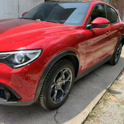 Widened fenders suitable for Alfa Romeo Stelvio glossy black 