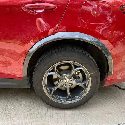 Widened fenders suitable for Alfa Romeo Stelvio glossy black 