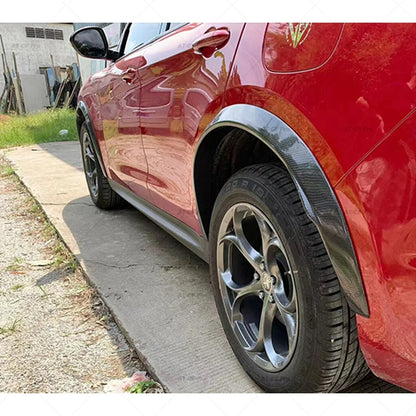 Widened fenders suitable for Alfa Romeo Stelvio glossy black 