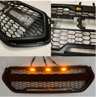 💫ART.5013 Griglia anteriore a nido d'ape nera per Ford Kuga mk2 17-19💫