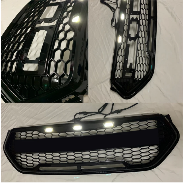 💫ART.5013 Griglia anteriore a nido d'ape nera per Ford Kuga mk2 17-19💫