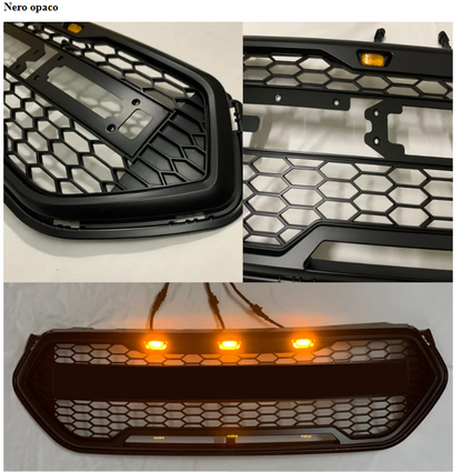 💫ART.5013 Griglia anteriore a nido d'ape nera per Ford Kuga mk2 17-19💫