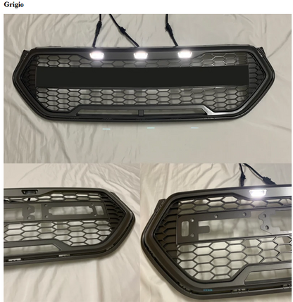 💫ART.5013 Griglia anteriore a nido d'ape nera per Ford Kuga mk2 17-19💫