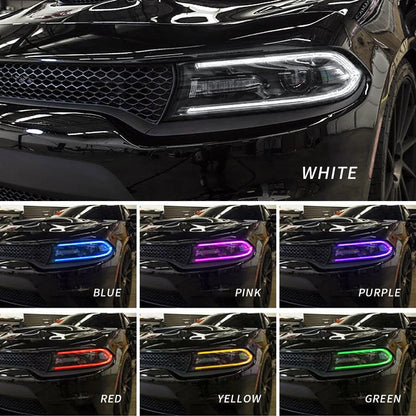 Fari per proiettore RGB per Dodge Charger 2015-UP (obiettivo a doppio raggio con sistema di cambio colore)