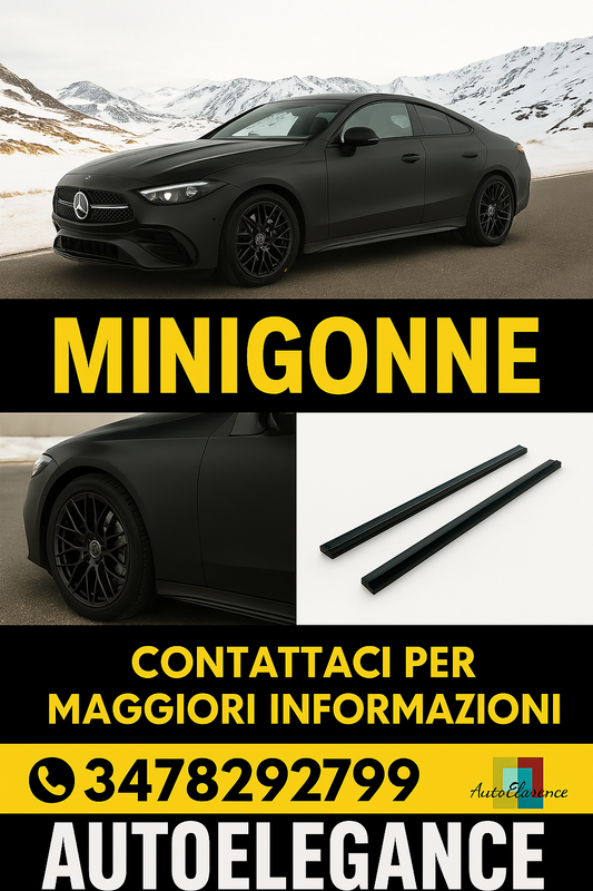 ⭐Minigonne laterali Adatto per Mercedes-Benz CLE AMG-Line C236⭐
