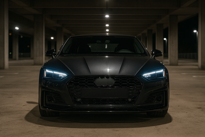 😍ART.5851 GRIGLIA SPORTIVA NERA LUCIDA PDC ADATTO PER AUDI A5 F5 19-23😍