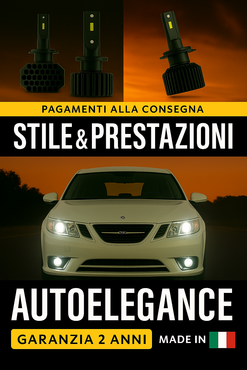 💖 KIT LED D1S 6000K Anabbaglianti per Saab 9-3 | Luce Bianca Fredda CANBUS 💖