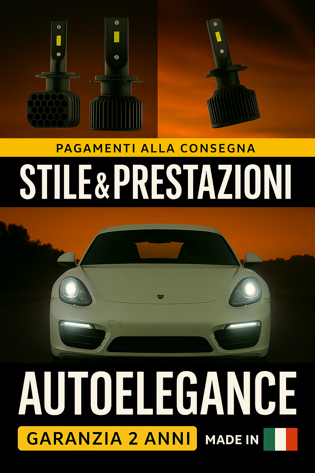 💖 KIT LED D3S 6000K Anabbaglianti per Porsche Cayman 981 | Bianco Freddo 💖