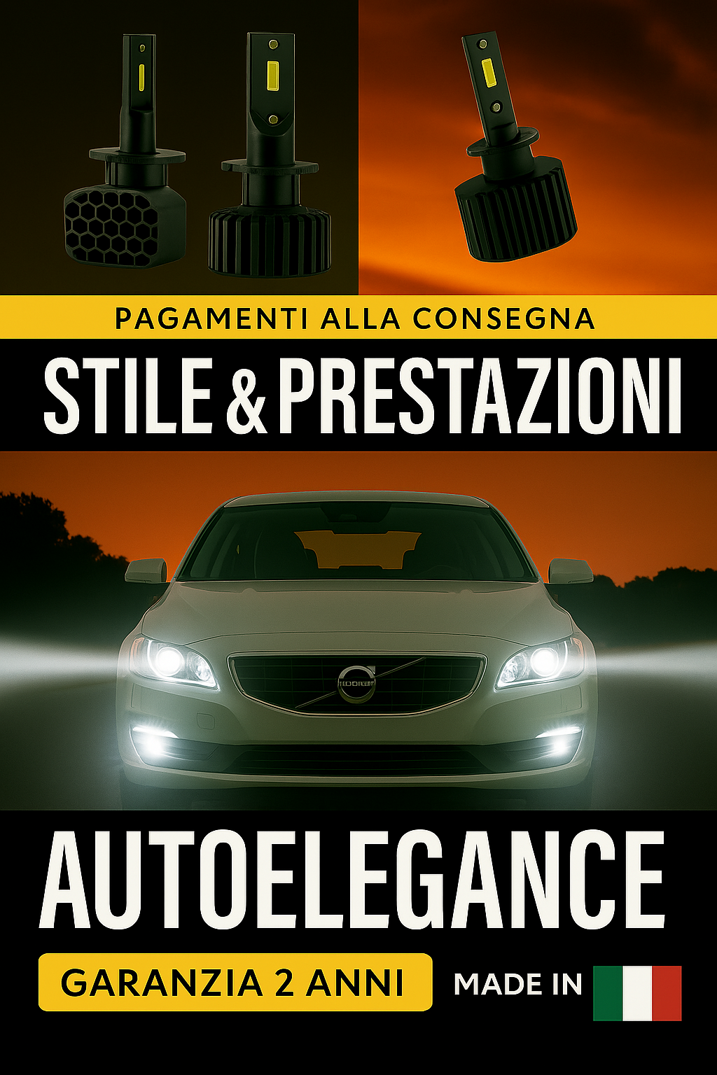 💖 KIT LED D1S 6000K Anabbaglianti per Volvo S60 | Luce Bianca Fredda CANBUS 💖