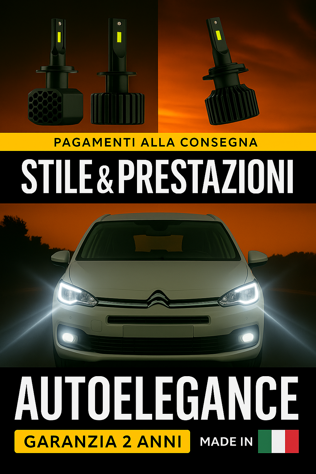 💖 KIT LED D5S 6000K Anabbaglianti per Citroën C4 Spacetourer | CANBUS 💖