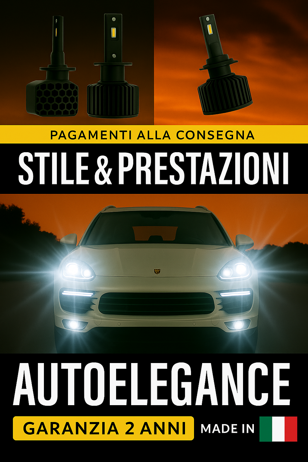 💖 KIT LED D1S 6000K Anabbaglianti per Porsche Cayenne | Bianco Freddo CANBUS 💖