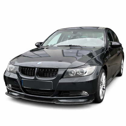 💫ART.8611 Splitter Anteriore Look Carbonio Per BMW Serie 3 E90 E91 2005-2008 Pre-Facelift💫
