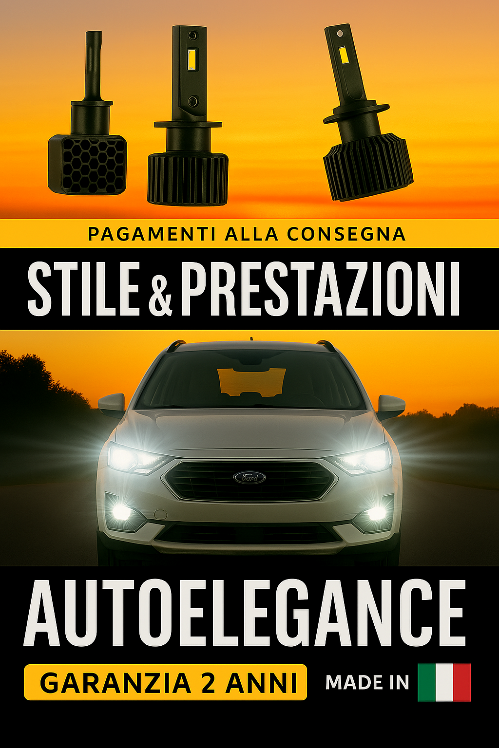 💖KIT LED D5S 6000K Anabbaglianti per Ford EcoSport Luce Bianca Fredda CANBUS 💖