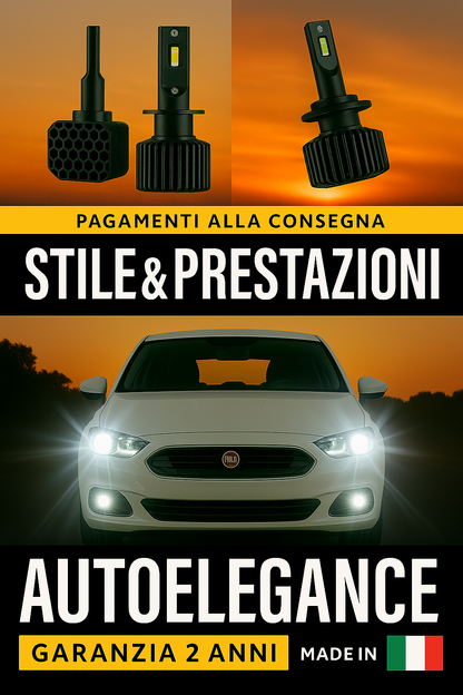 💖 KIT LED D1S 6000K Anabbaglianti per Fiat 500 | Luce Bianca Fredda CANBUS 💖