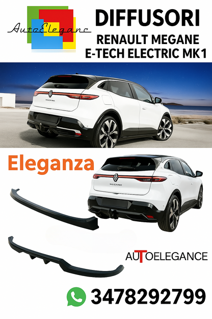 ⭐DIFFUSORE Adatto Per Renault Megane E-Tech Electric Mk1⭐