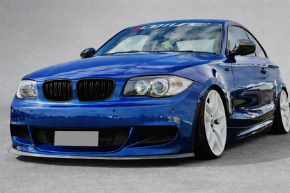 💫ART.8073 Griglia Anteriore Doppia Linea Per BMW Serie 1 08-13 Nero Lucido 💫