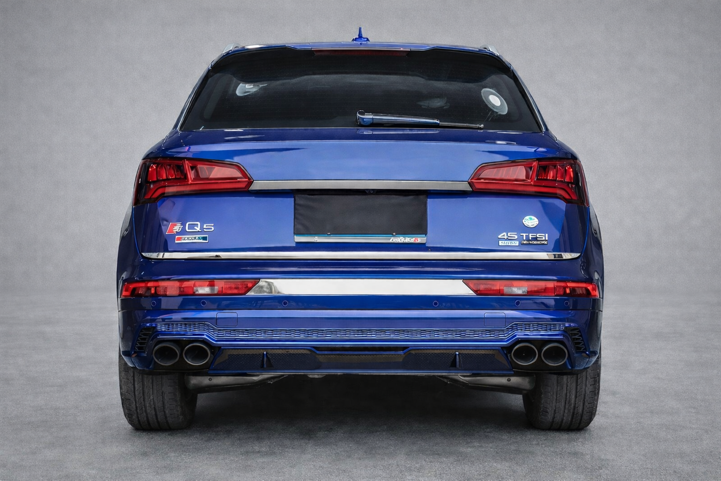 💫ART.8111 Terminali di Scarico Nero per Audi Q5 2021-2023 SQ5💫