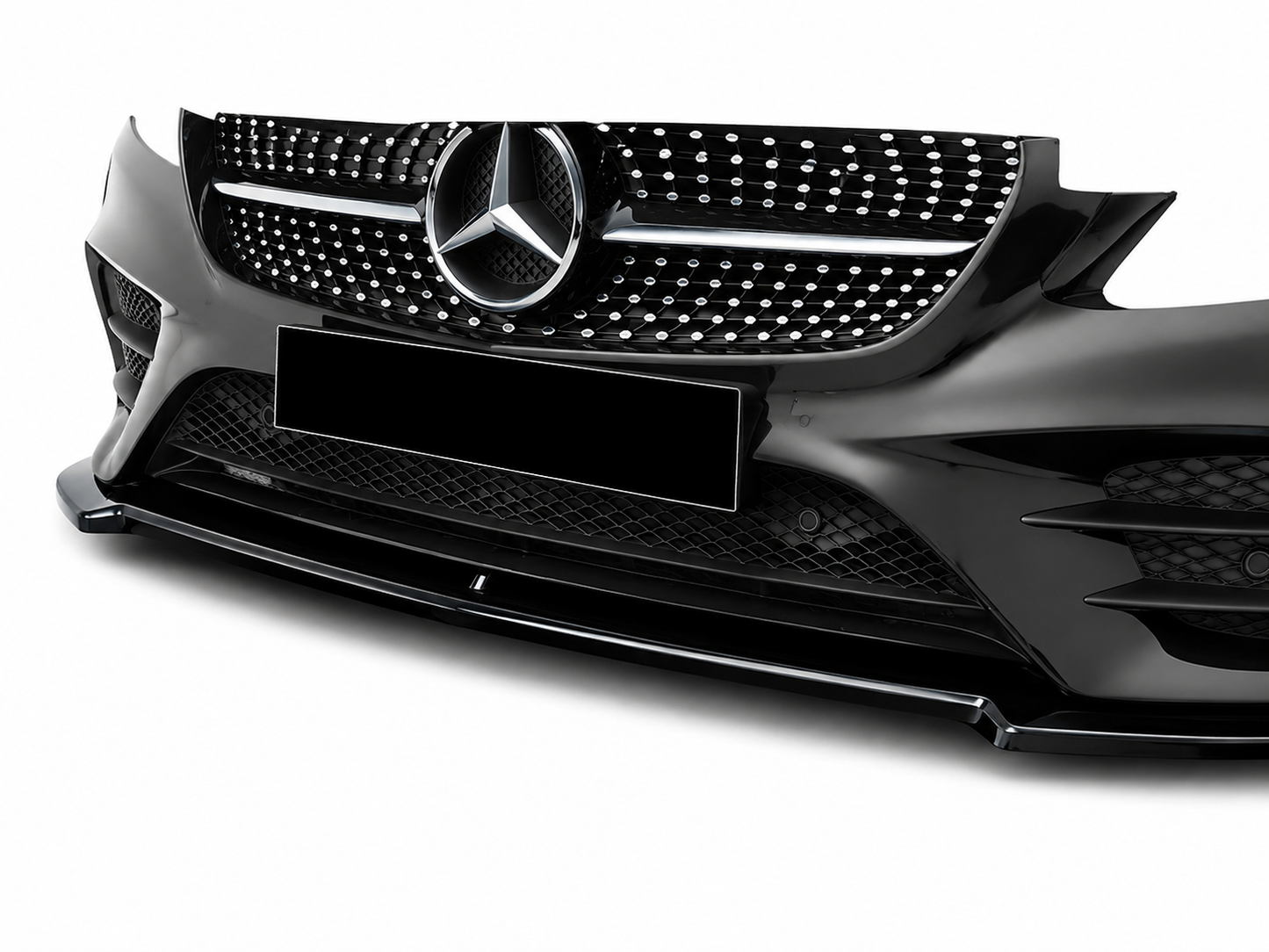💕 ART.0011 SPLITTER ANTERIORE MERCEDES CLASSE E C238 AMG ABS NERO💕