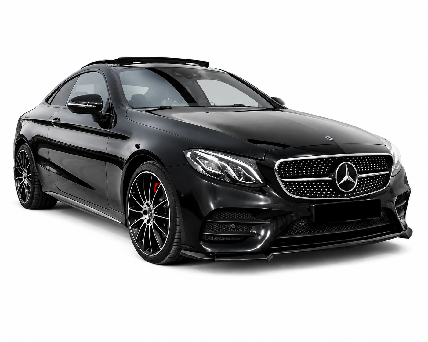 💕 ART.0011 SPLITTER ANTERIORE MERCEDES CLASSE E C238 AMG ABS NERO💕