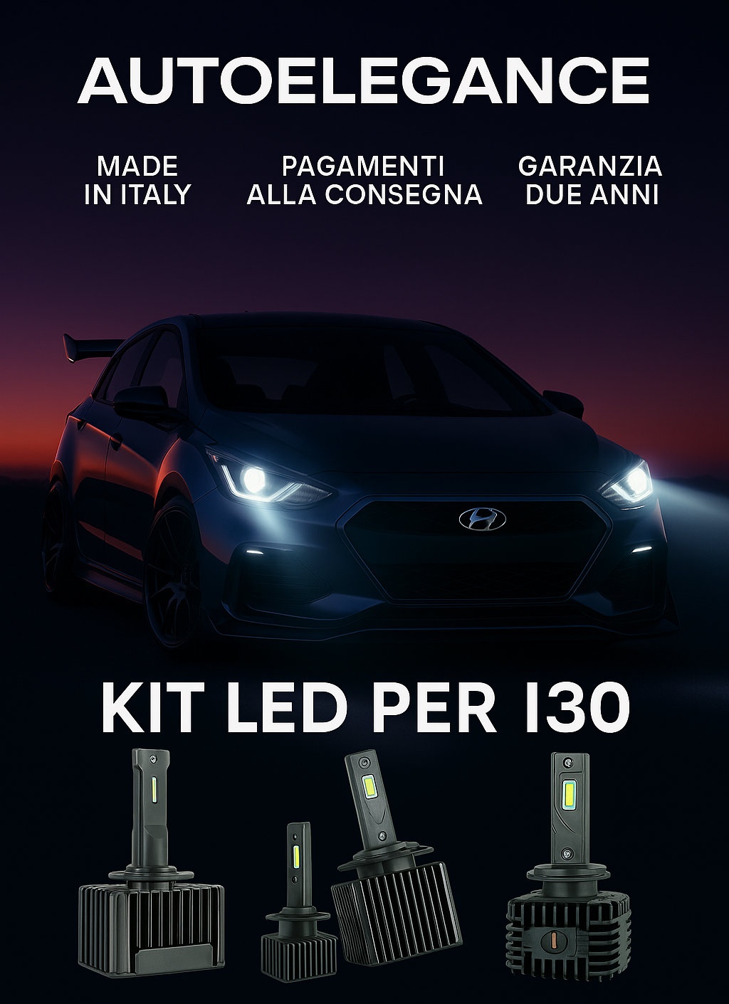 💖 KIT LED D3S 6000K Anabbaglianti per Hyundai i30 MK2 | Luce Bianca CANBUS 💖