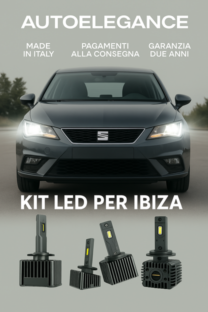 💖 KIT LED D1S 6000K Anabbaglianti per Seat Ibiza IV Luce Bianca Fredda CANBUS💖
