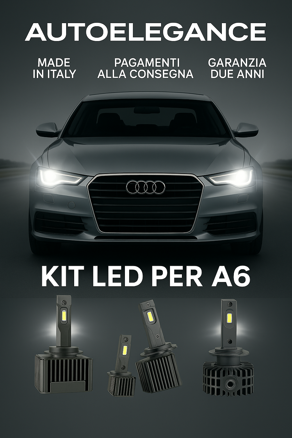 💖 KIT LED D3S 6000K Anabbaglianti per Audi A6 C6 | Luce Bianca Fredda CANBUS 💖