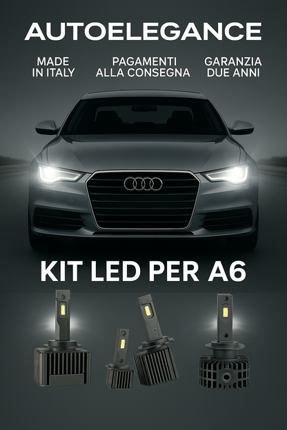 💖 KIT LED D3S 6000K Anabbaglianti per Audi A6 C6 | Luce Bianca Fredda CANBUS 💖