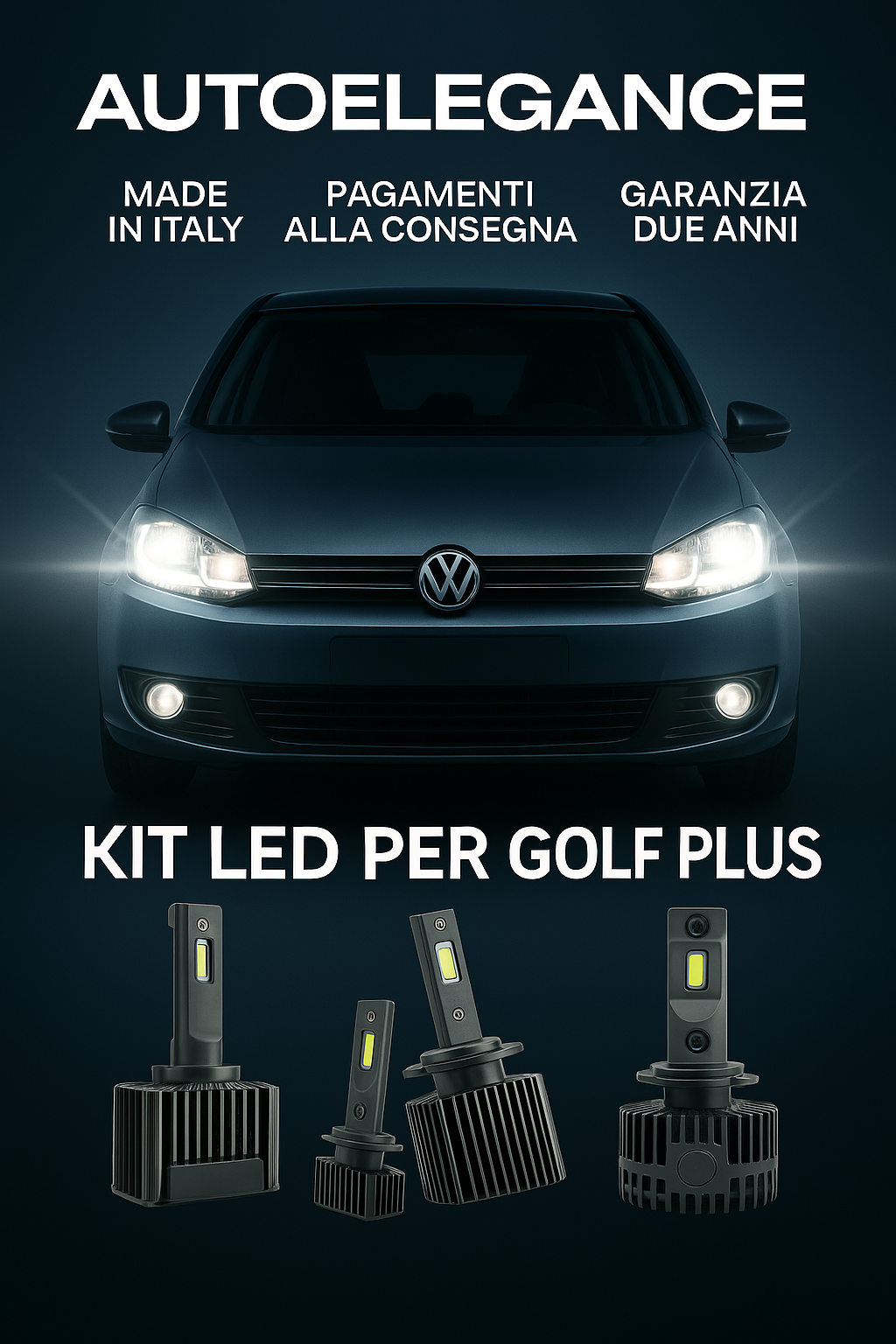 💖 KIT LED D1S 6000K Anabbaglianti per VW Golf Plus | Bianco Freddo CANBUS 💖