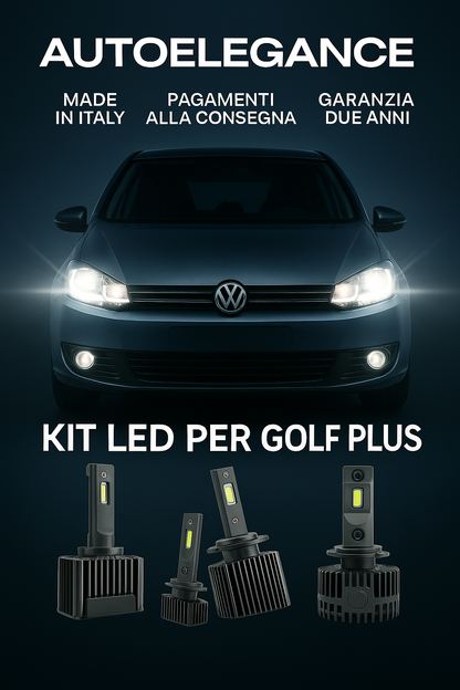 💖 KIT LED D1S 6000K Anabbaglianti per VW Golf Plus | Bianco Freddo CANBUS 💖