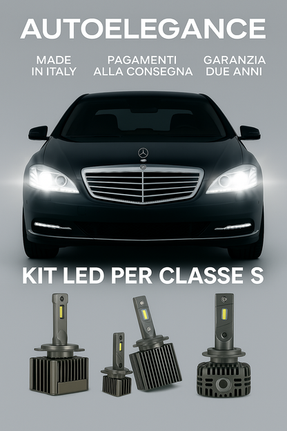 💖 KIT LED D1S 6000K Anabbaglianti per Mercedes Classe S W221 | CANBUS Bianco 💖