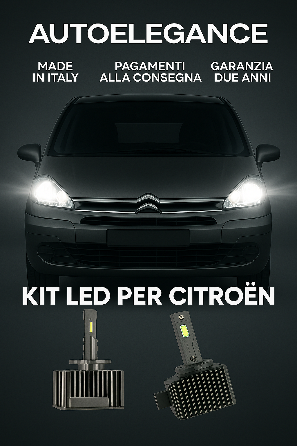 💖 KIT LED D1S 6000K Anabbaglianti per Citroën C8 | Luce Bianca Fredda CANBUS 💖