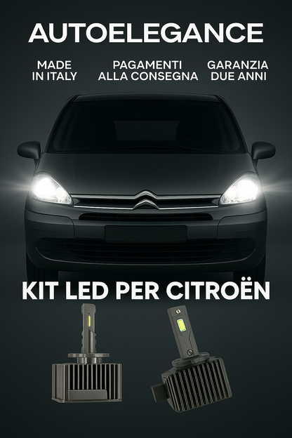 💖 KIT LED D1S 6000K Anabbaglianti per Citroën C8 | Luce Bianca Fredda CANBUS 💖