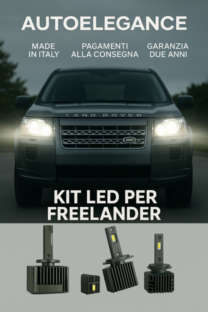 💖 KIT LED D1S 6000K Anabbaglianti per Land Rover Freelander | CANBUS Bianco 💖