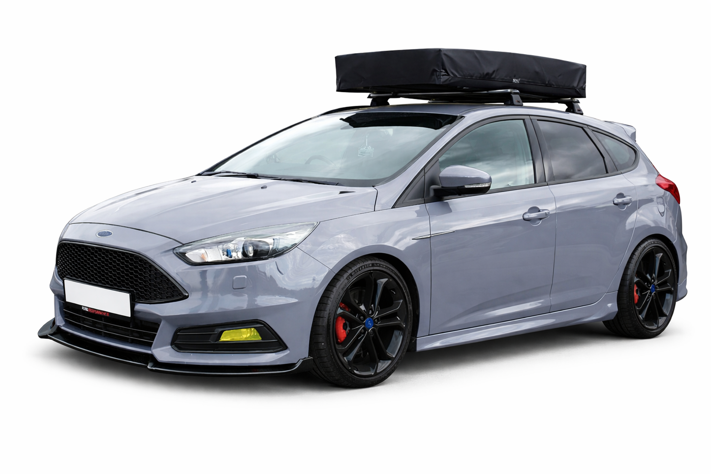 💫ART.8760 Splitter Anteriore Nero Lucido Per Ford Focus ST MK3.5 2015-2018💫