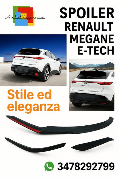 ⭐Spoiler posteriore Adatto Per Renault Megane E-Tech Electric Mk1⭐