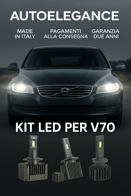 💖 KIT LED D1S 6000K Anabbaglianti per Volvo V70 MK2 | Bianco Freddo CANBUS 💖